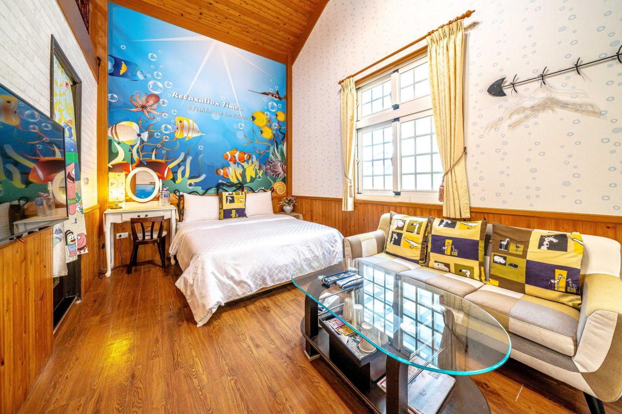 Apartamento Fish House 宜蘭獨棟別墅 戲水池 生態diy 安農溪自行車 Dongshan  Exterior foto